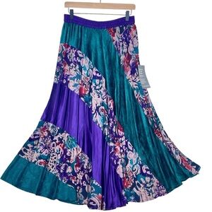 Carole Little Vintage Skirt 12 Midi Pull On Fairycore Romantic Ren Faire Gypsy